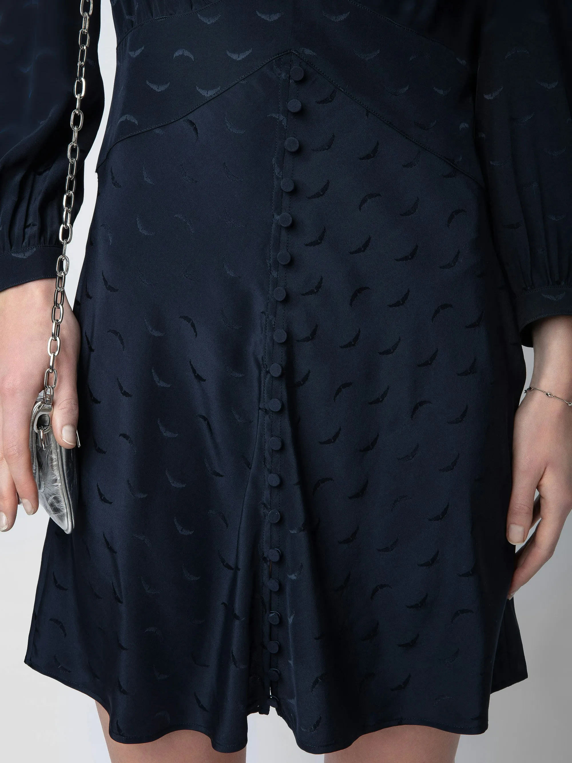 Vestido de Seda Rhodri Jacquard