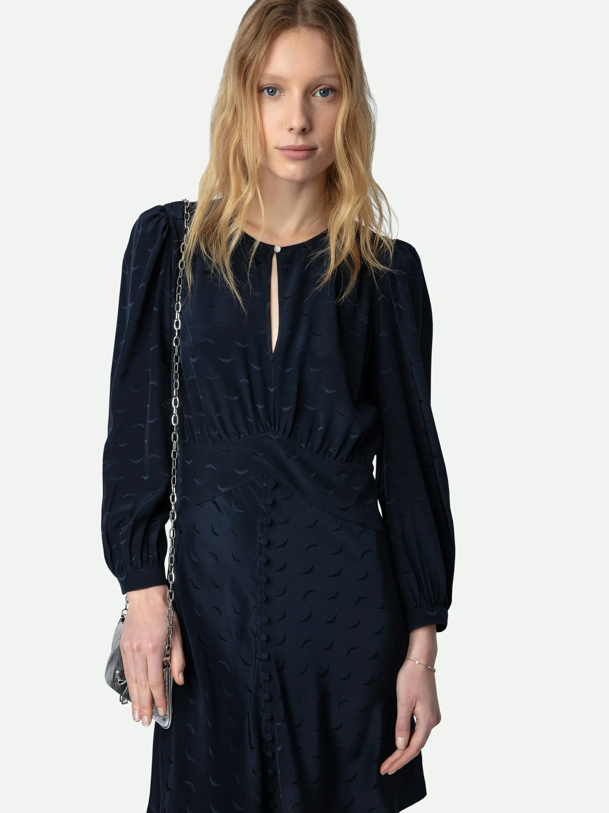 Vestido de Seda Rhodri Jacquard