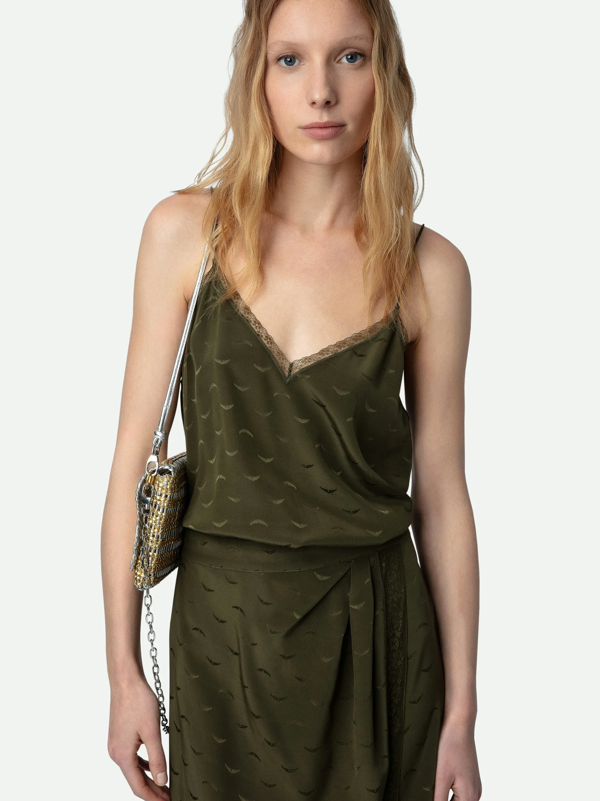 Vestido de Seda Rixi Jacquard