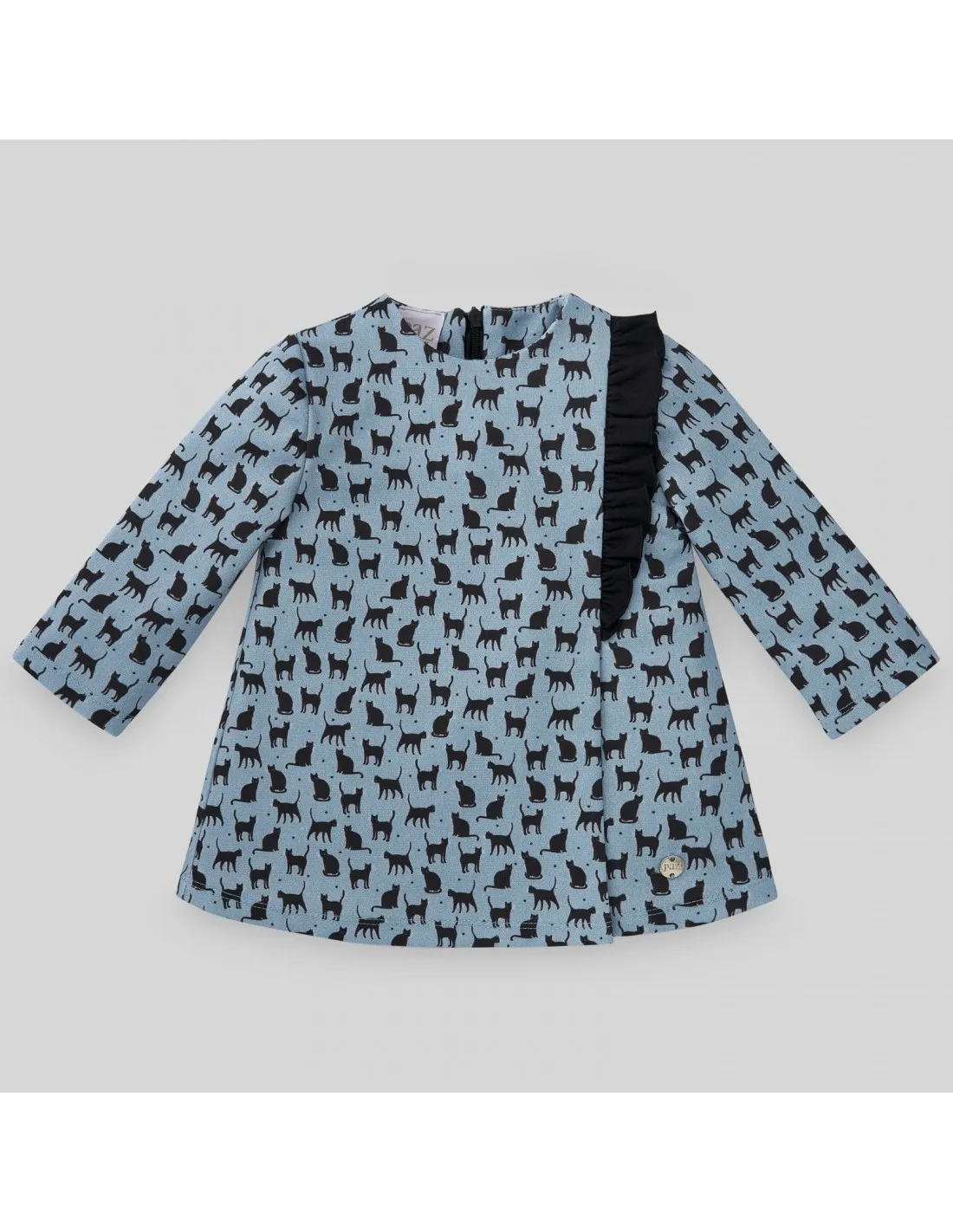 VESTIDO FELPA ESTAMPADA GATOS 190296 PAZ RODRIGUEZ