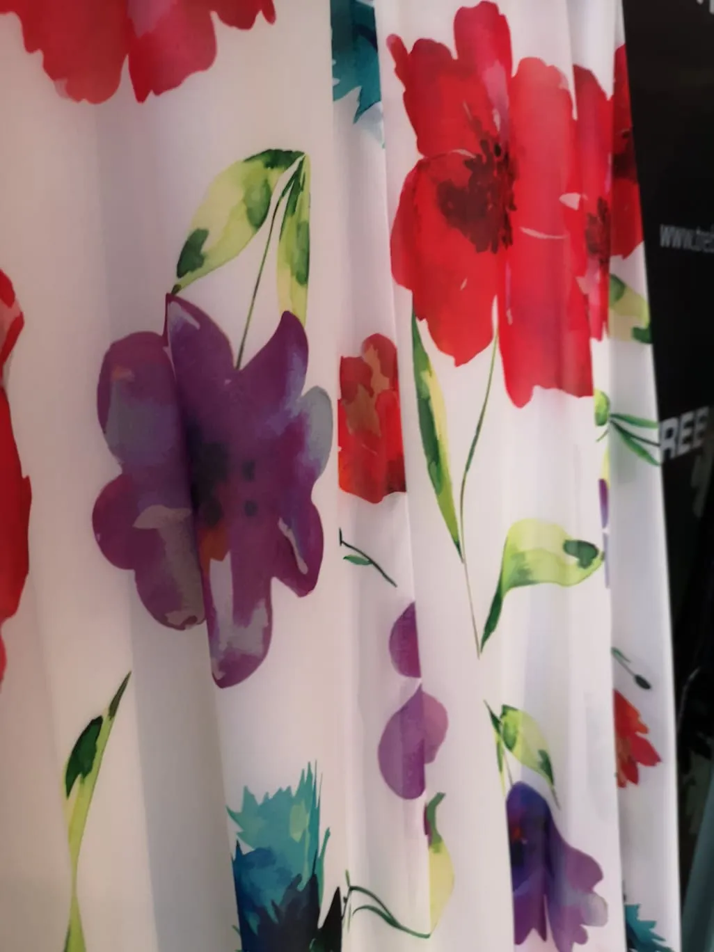 Vestido largo estampado de flores