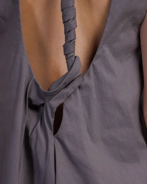 Vestido largo Malloni M24E40788 Gris