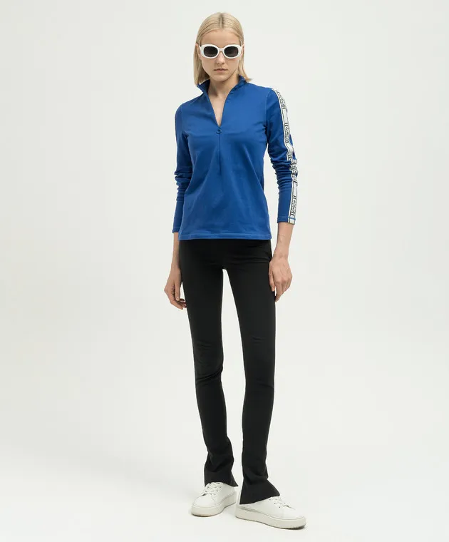 Wolford Blue longsleeve with logo pattern