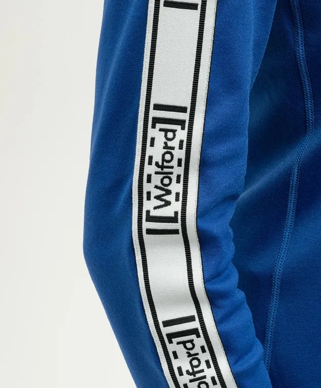 Wolford Blue longsleeve with logo pattern