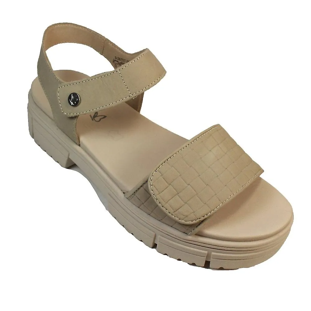 WOMEN'S CAPRICE 2870720 713 | THYME NUBUCK | WOMENS RIP TAPE SANDALS