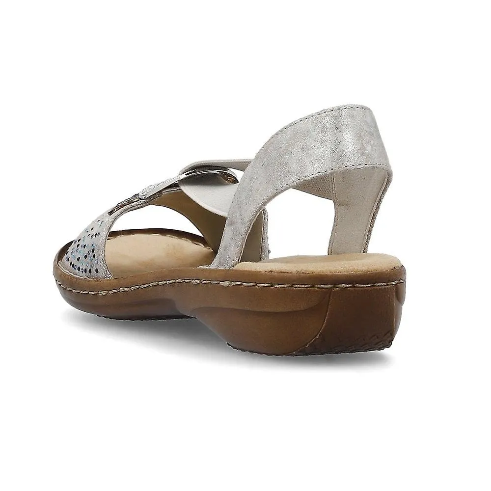 WOMEN'S RIEKER 6088090 | ROSE METALLIC | WOMENS SANDALS