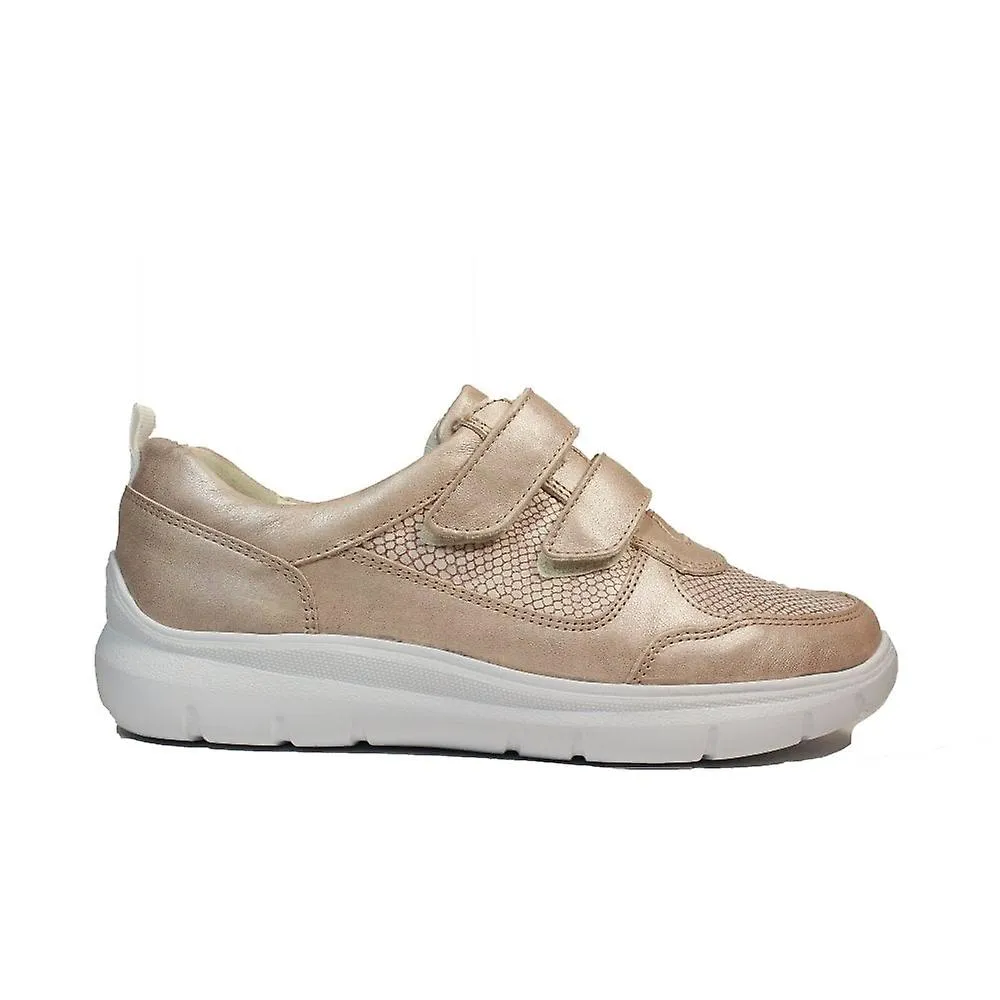Women's Waldlaufer Leonie | 796301 201 089 | Apricot Leather | Womens Rip Tape Shoes