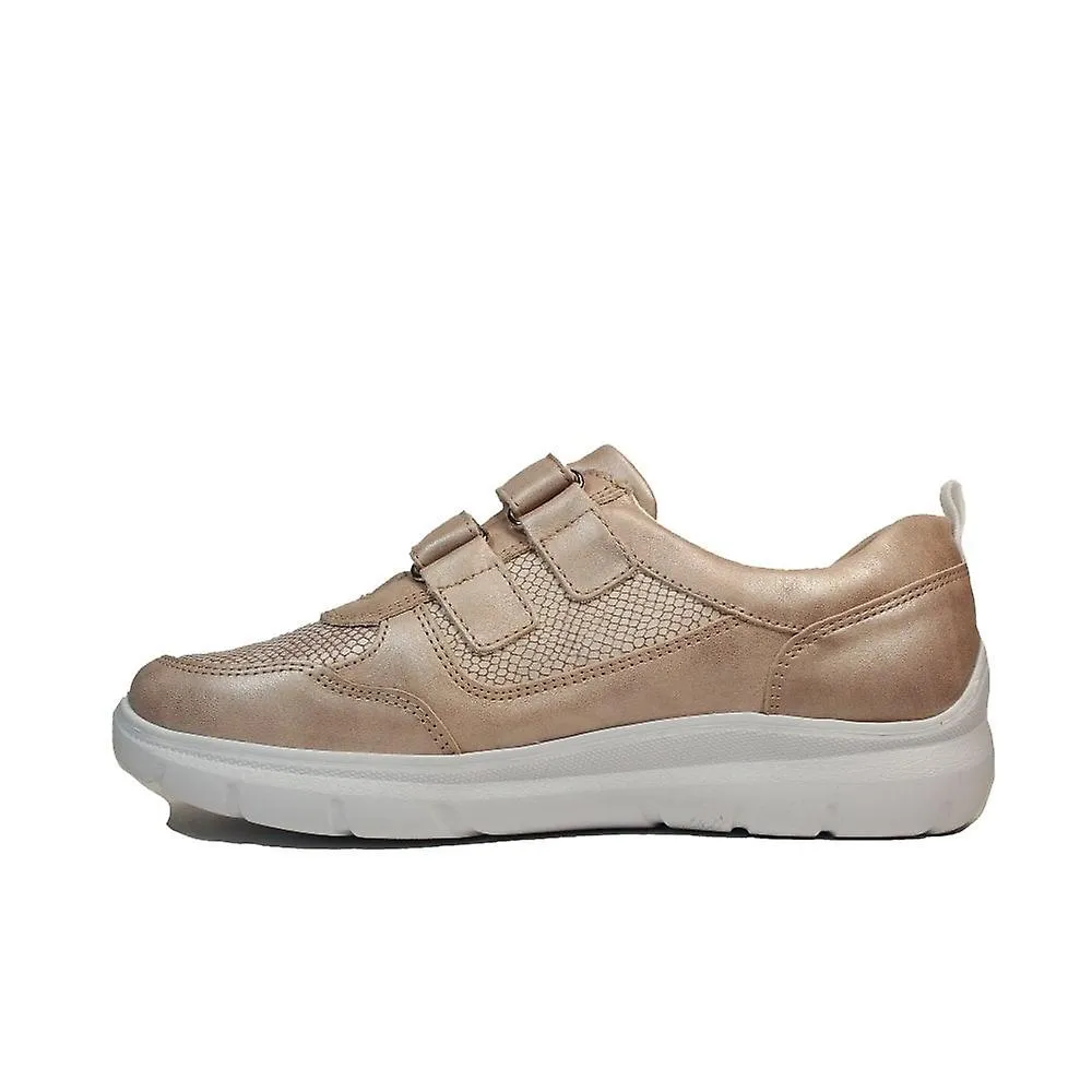 Women's Waldlaufer Leonie | 796301 201 089 | Apricot Leather | Womens Rip Tape Shoes