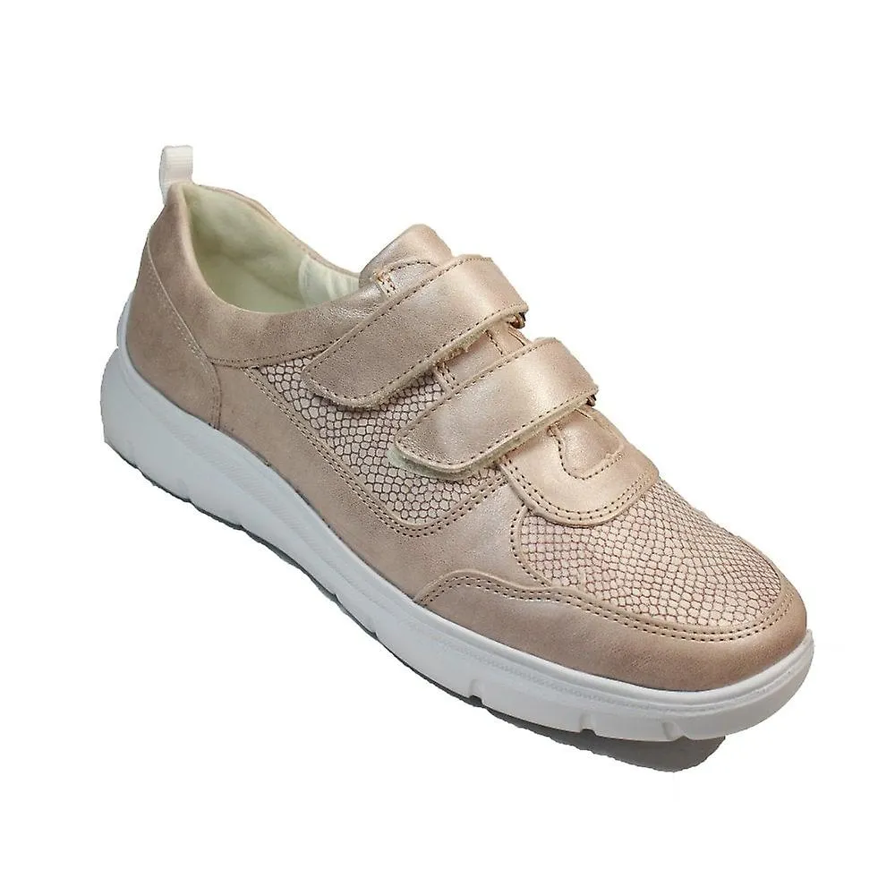Women's Waldlaufer Leonie | 796301 201 089 | Apricot Leather | Womens Rip Tape Shoes