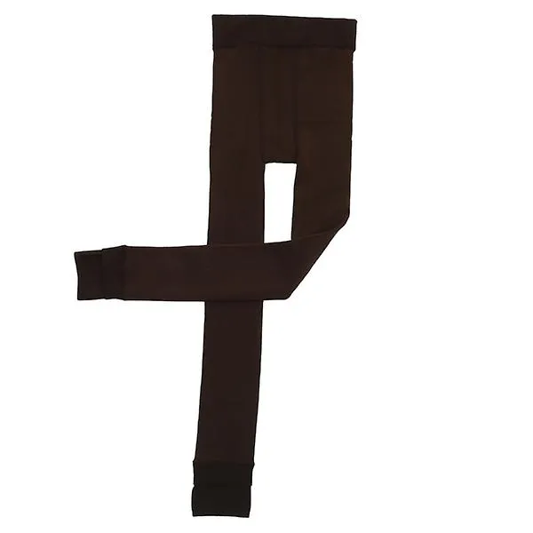Women's Winter Warm Elastic Leggings 200g (Coffee)