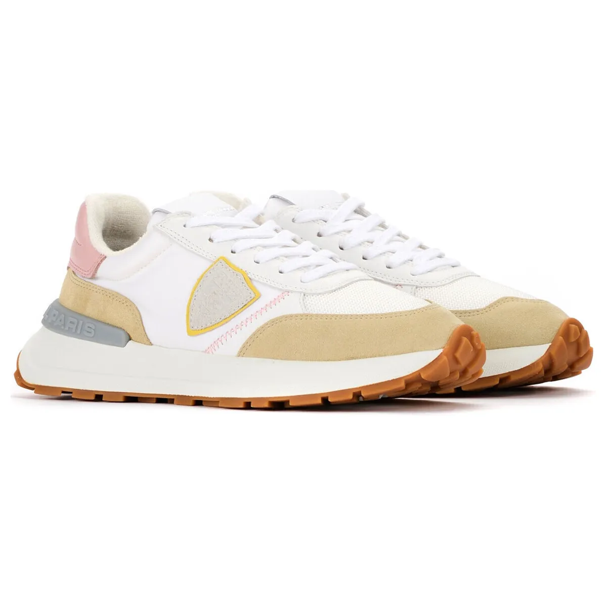Zapatilla  Antibes Mondial Pop blanco y beige
