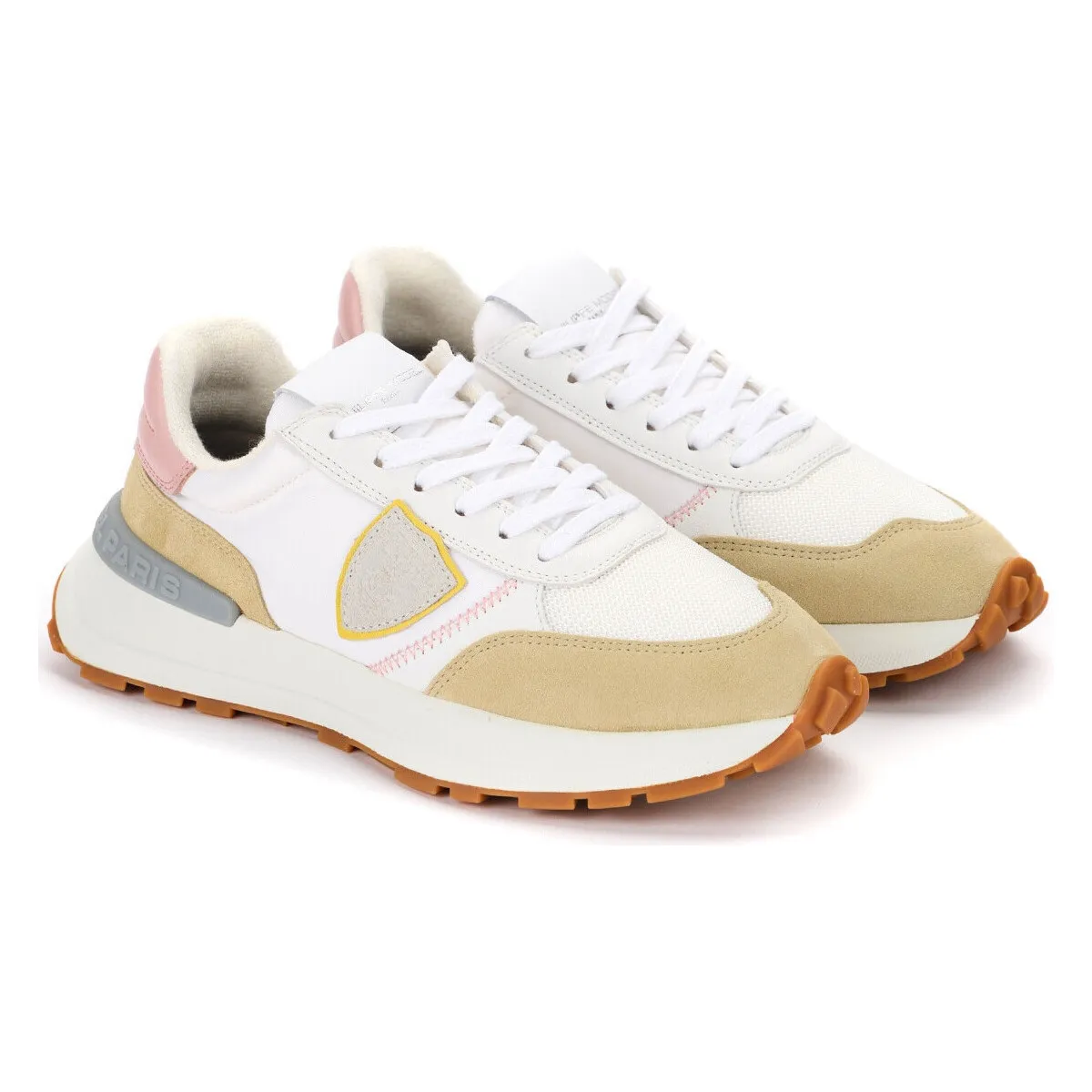 Zapatilla  Antibes Mondial Pop blanco y beige
