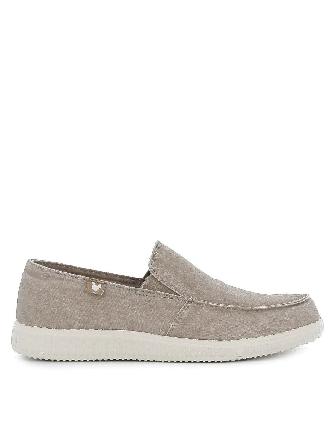 Zapatilla casual hombre lona verano beige Walking Pitas