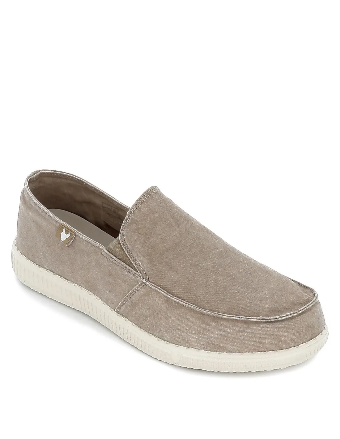 Zapatilla casual hombre lona verano beige Walking Pitas