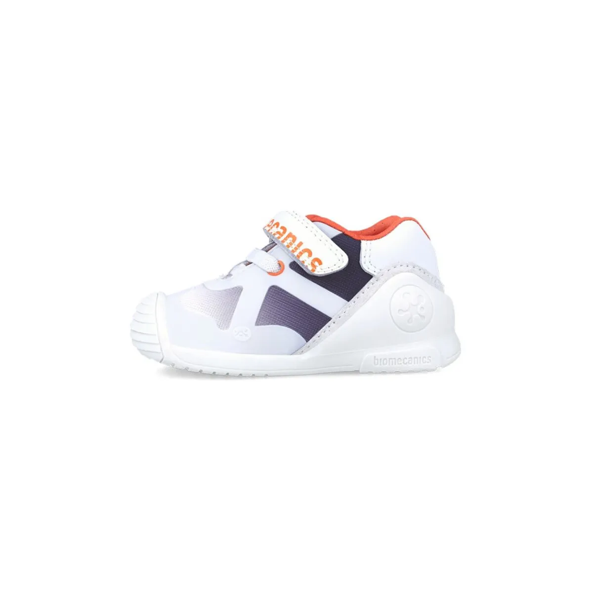 ZAPATILLA DEPORTIVA ELASTVELCRO PIEL BLANCO AZUL
