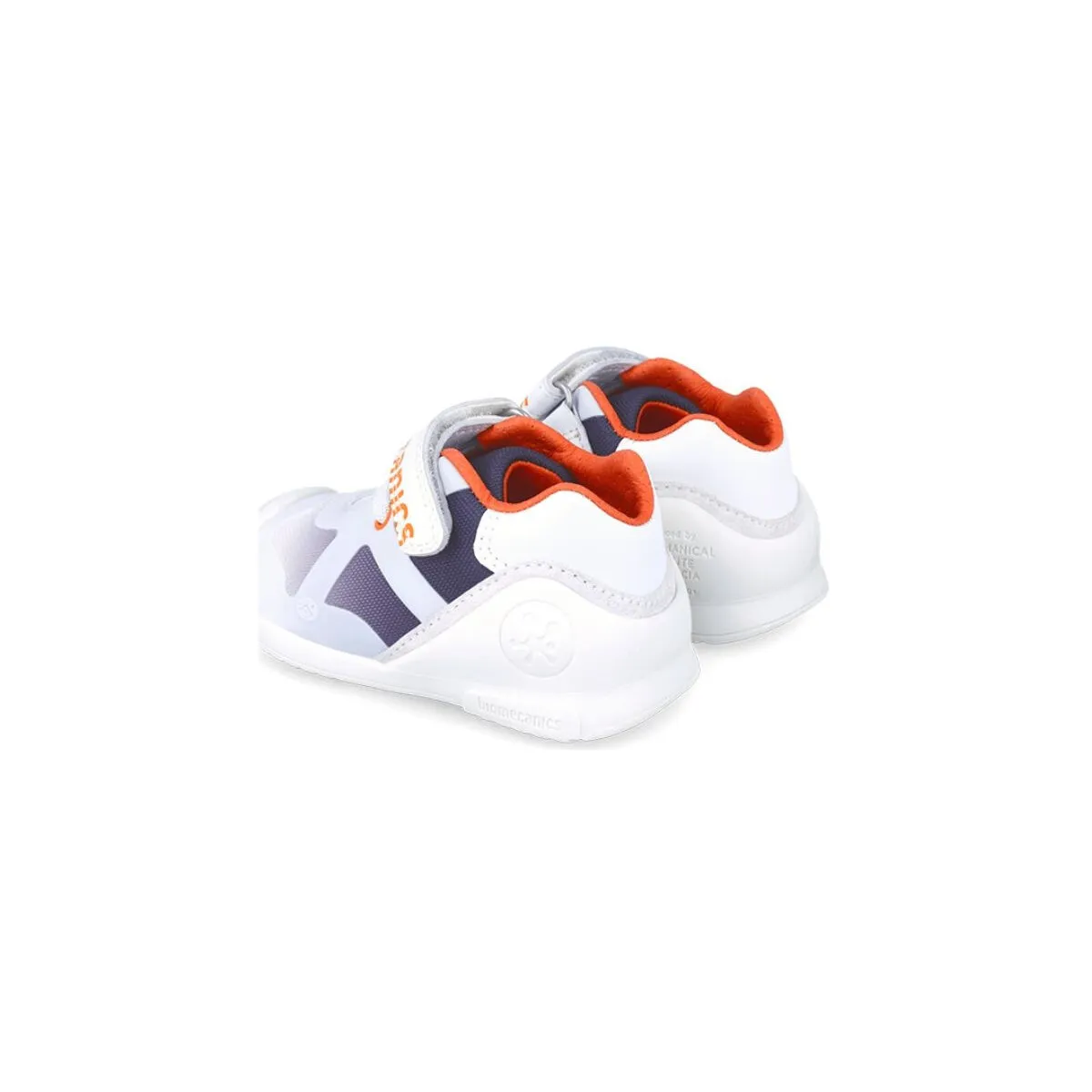 ZAPATILLA DEPORTIVA ELASTVELCRO PIEL BLANCO AZUL