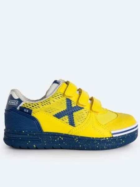 Zapatilla Munich G3 Profit Amarillo Azul Niñ@