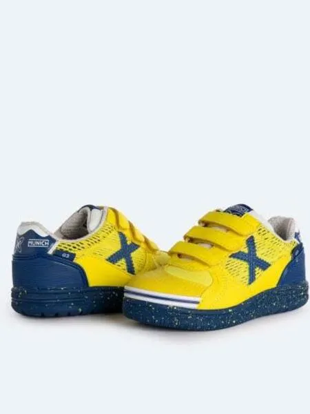 Zapatilla Munich G3 Profit Amarillo Azul Niñ@