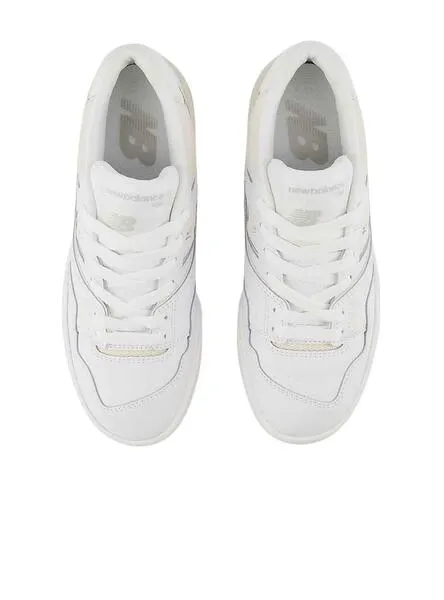 Zapatilla New Balance 550 Blanco Beige Para Niños