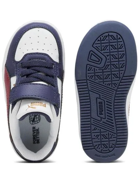 Zapatilla Puma Caven Bco/Azul/Granate Bebe