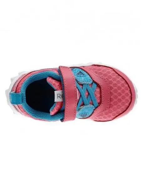 zapatilla reebok realflex speed 3.0 rosa/azul