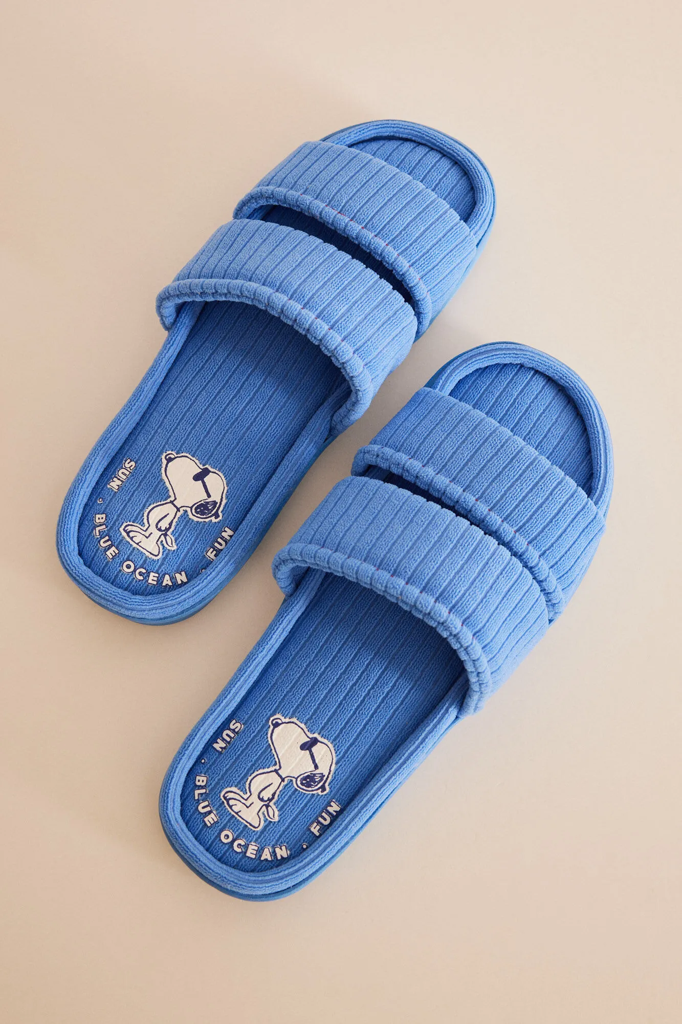 Zapatillas casa azul Snoopy