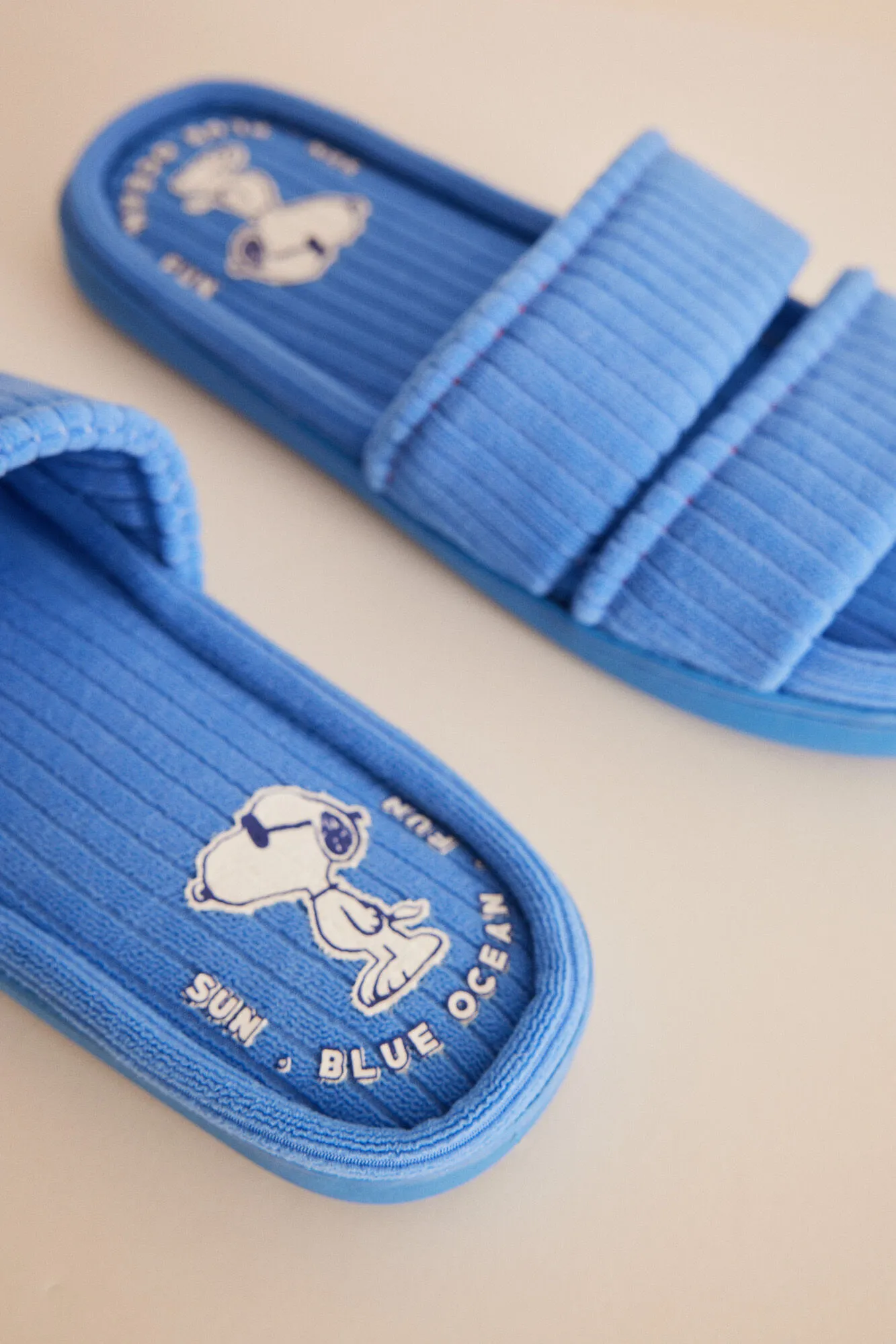 Zapatillas casa azul Snoopy