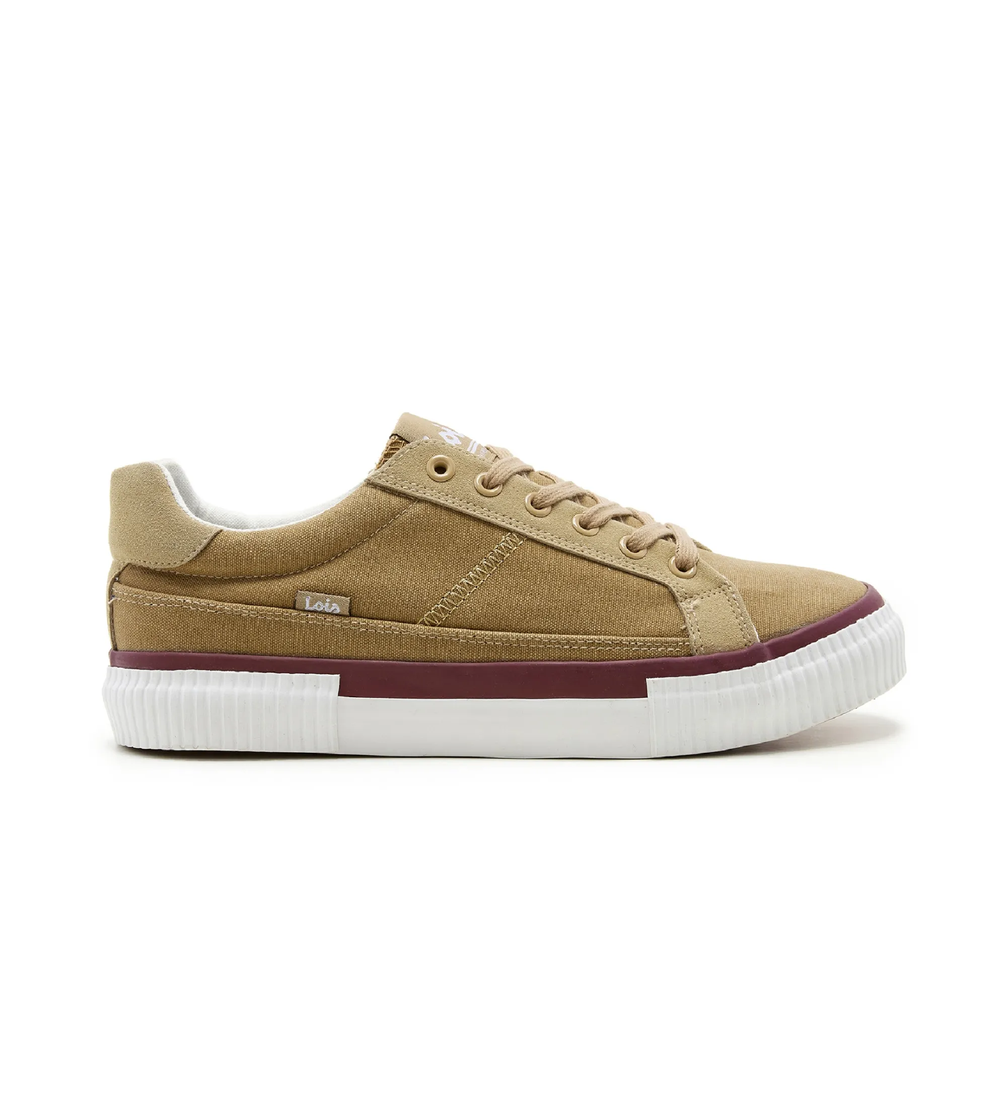 Zapatillas casual de lona beige