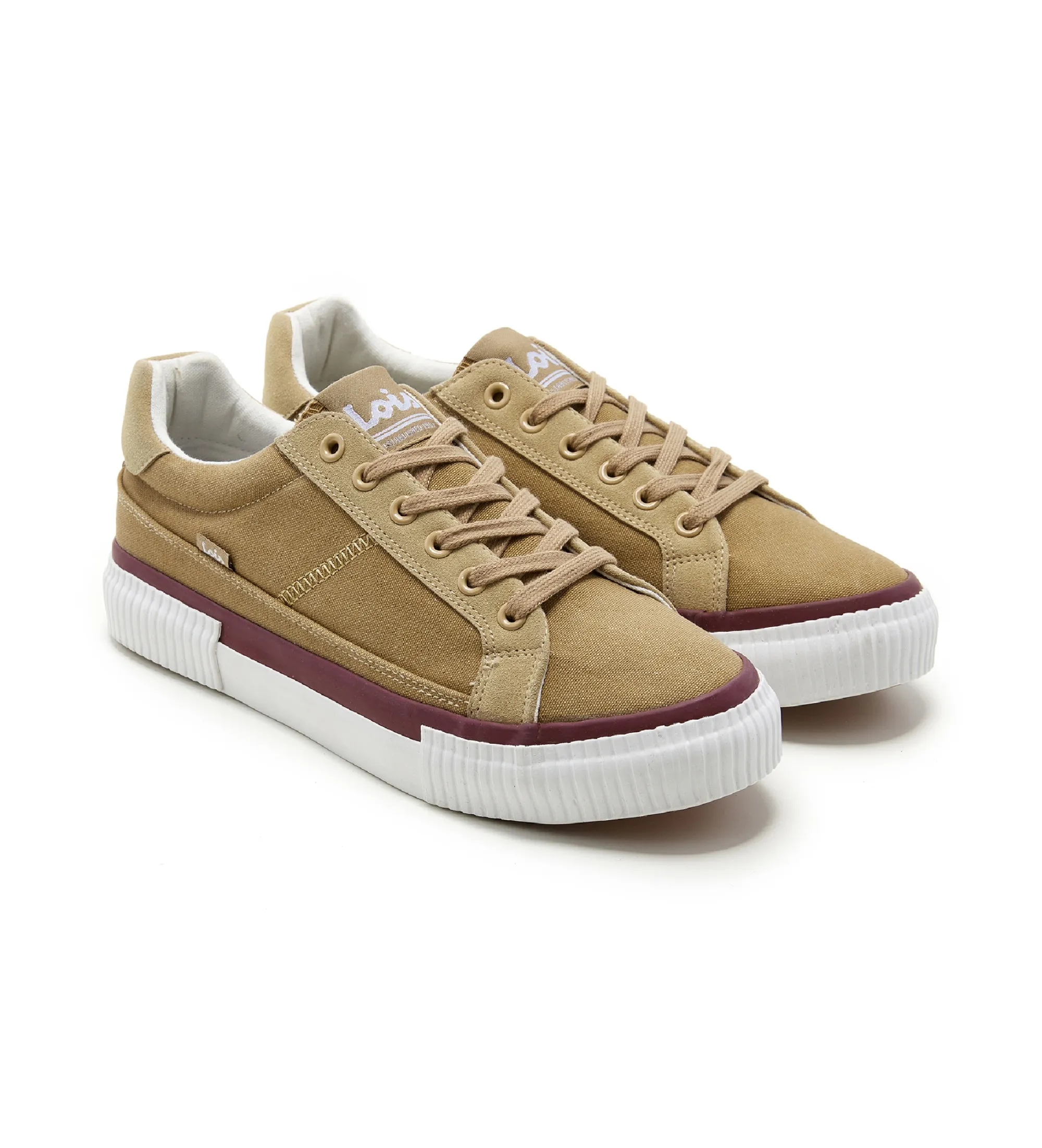 Zapatillas casual de lona beige