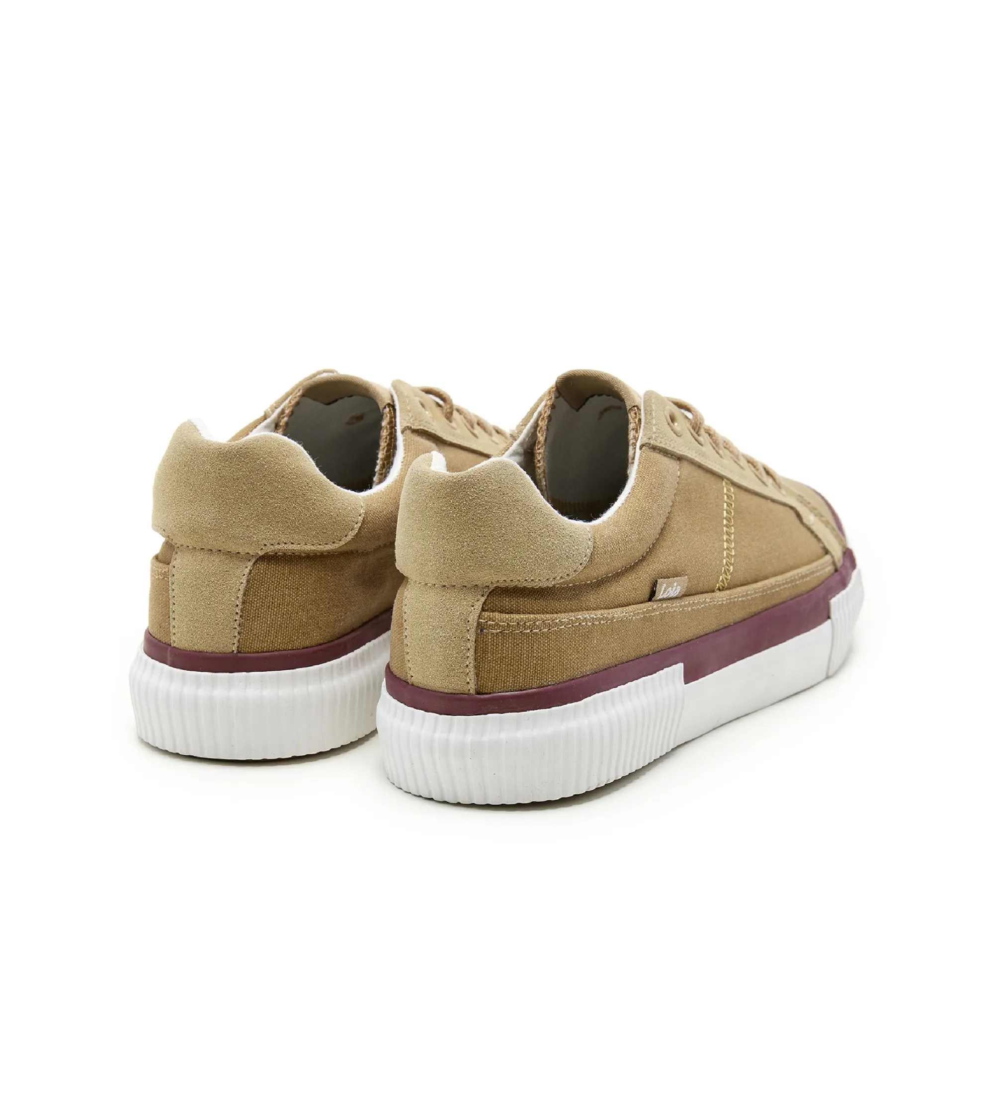 Zapatillas casual de lona beige