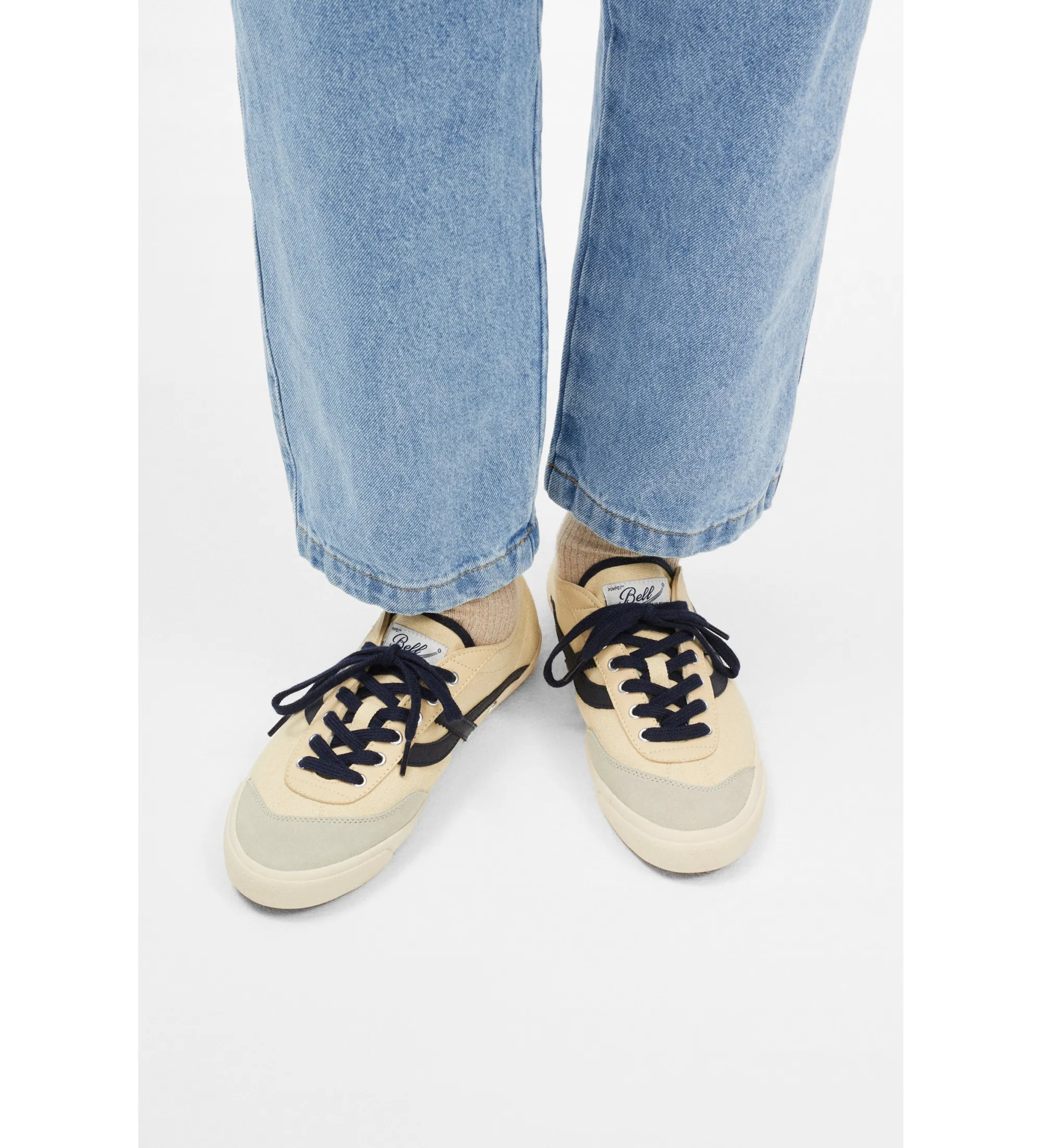 Zapatillas de piel Canvas beige