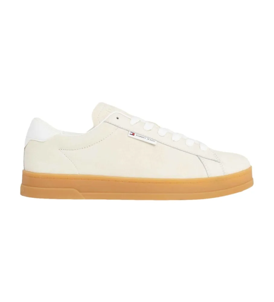 Zapatillas de Piel Court beige