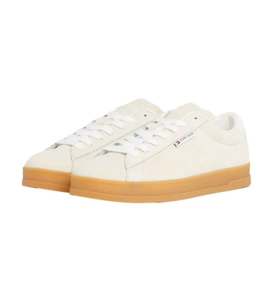 Zapatillas de Piel Court beige