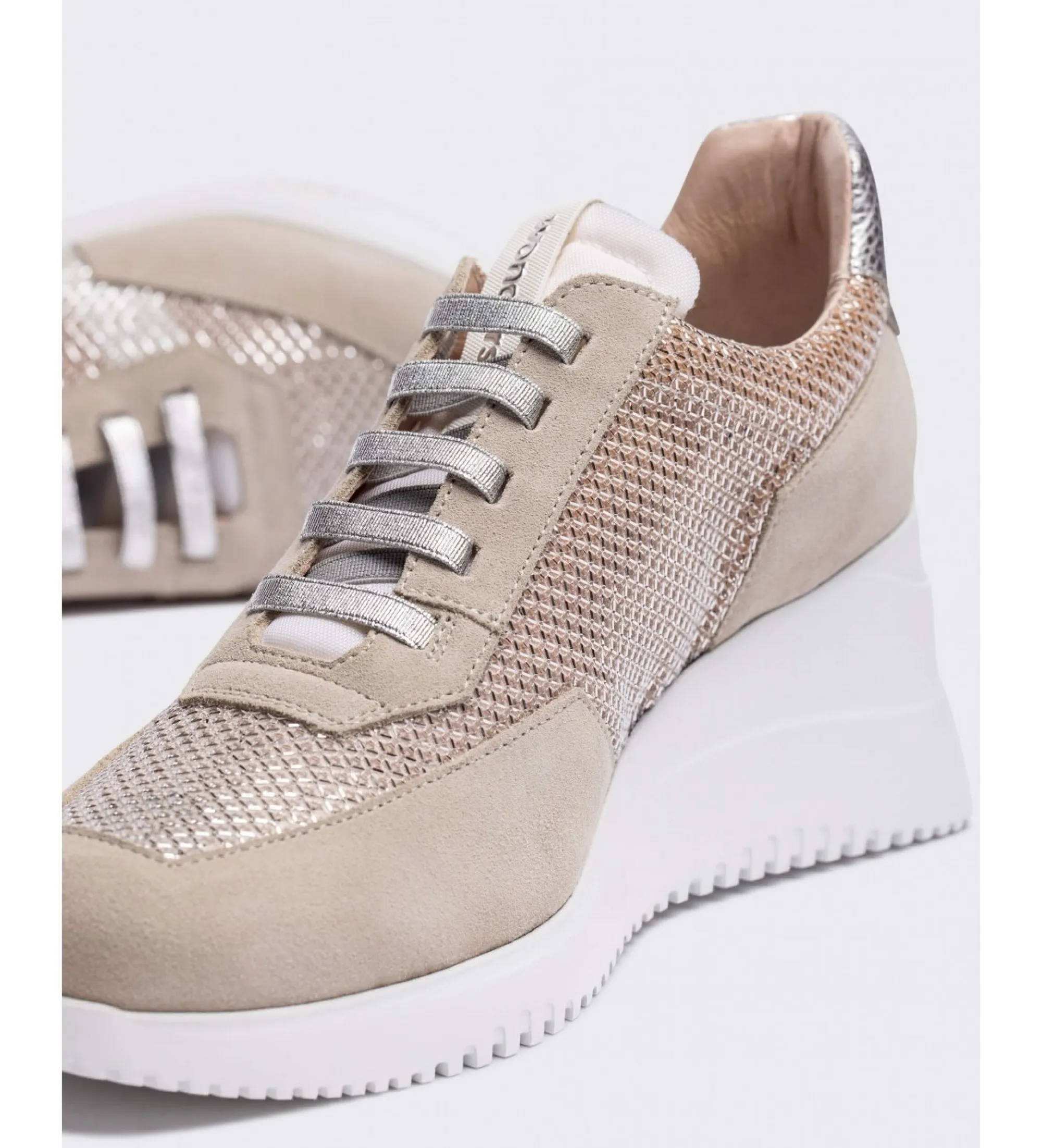 Zapatillas de piel Dallas beige