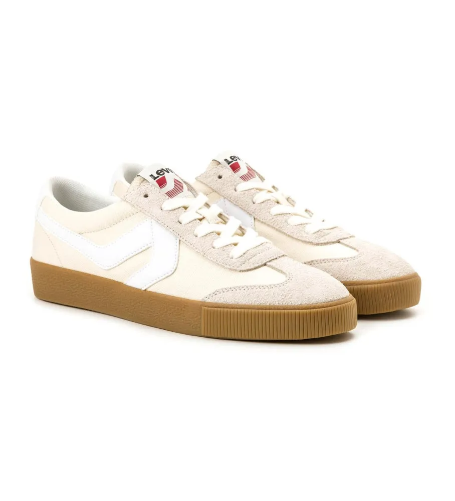 Zapatillas de Piel Sneak beige