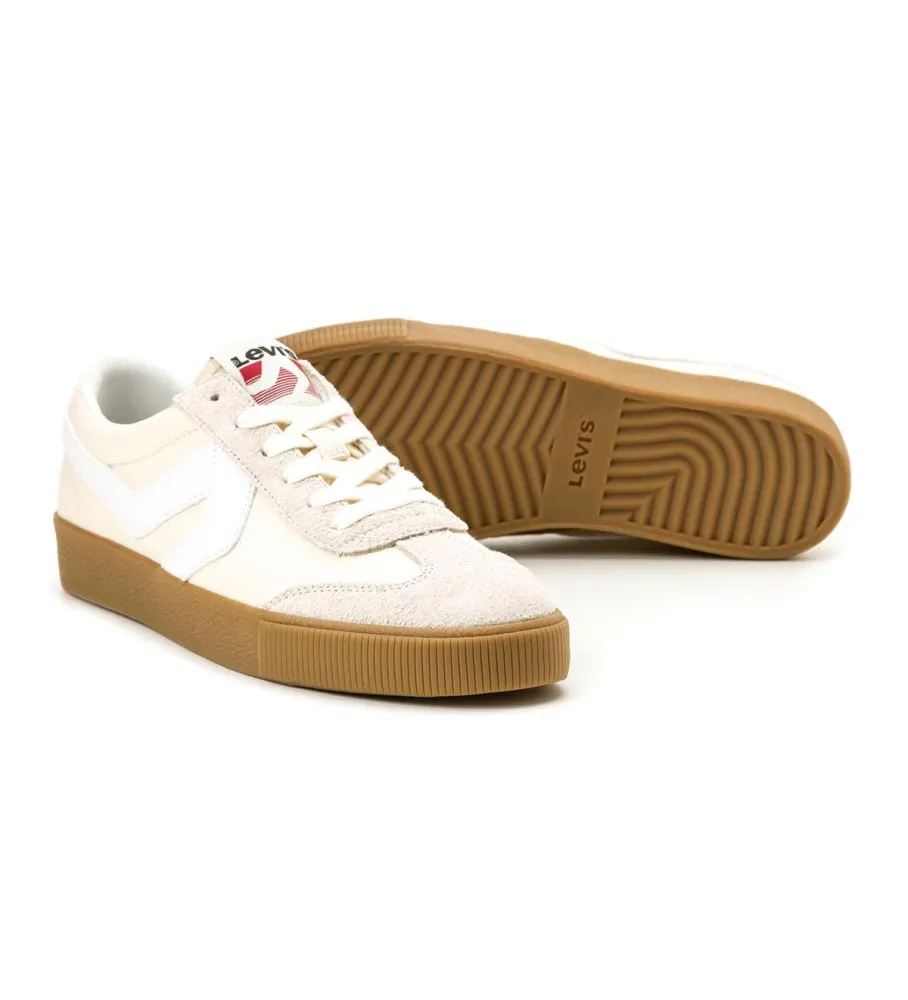 Zapatillas de Piel Sneak beige
