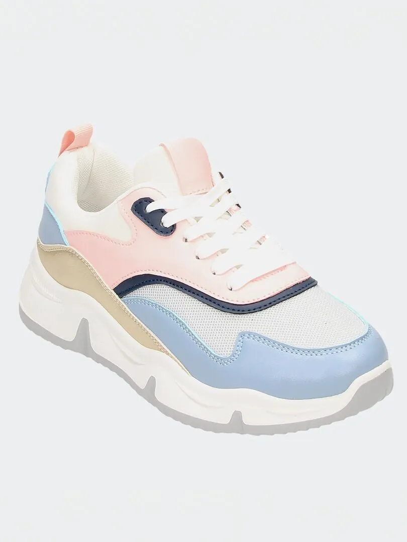 ZAPATILLAS ESTILO RUNNING  AZUL