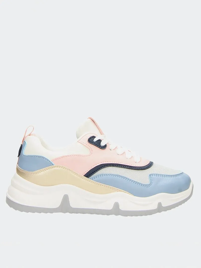 ZAPATILLAS ESTILO RUNNING  AZUL