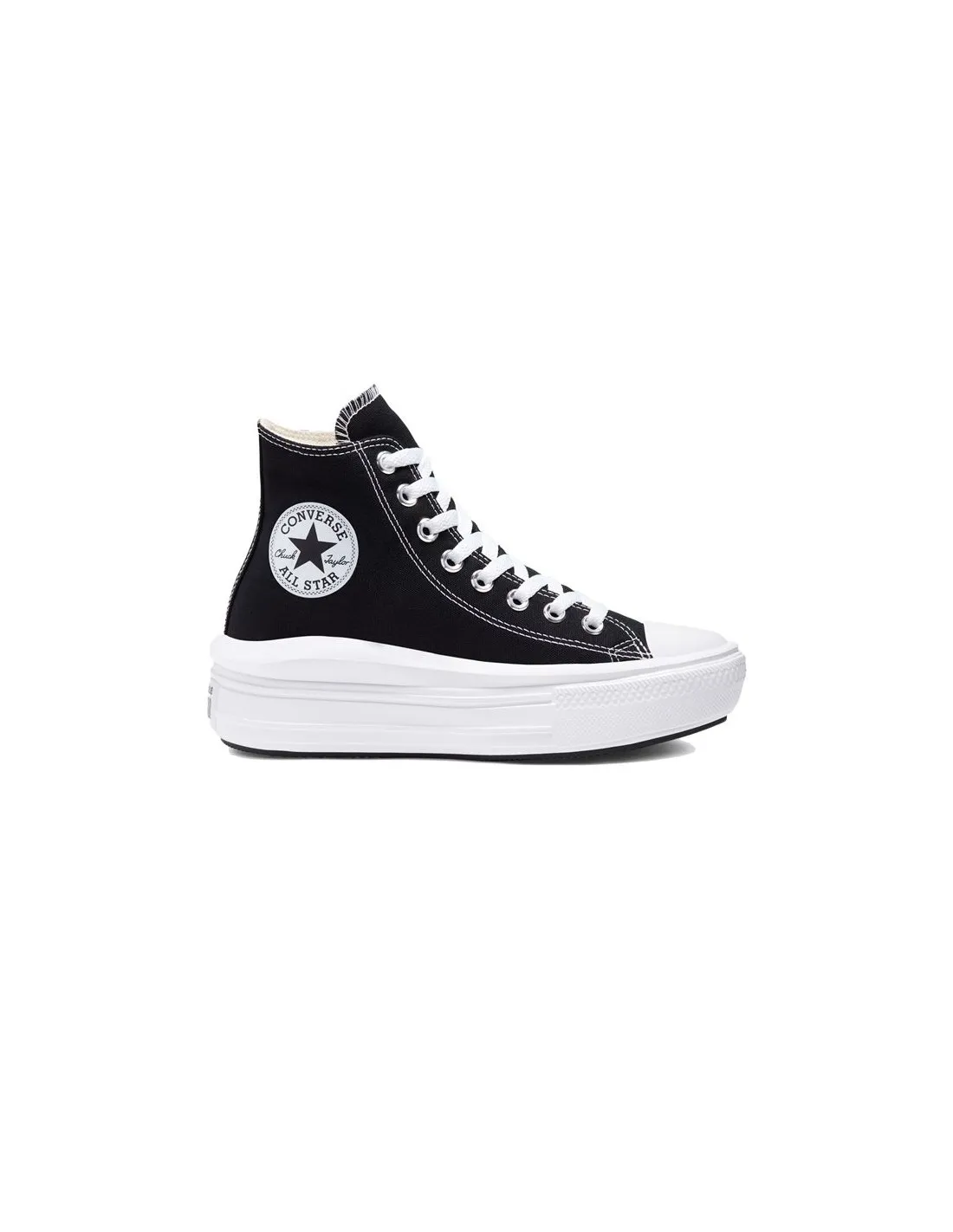 Zapatillas negras Converse Chuck Taylor All Star Move Platform Mujer