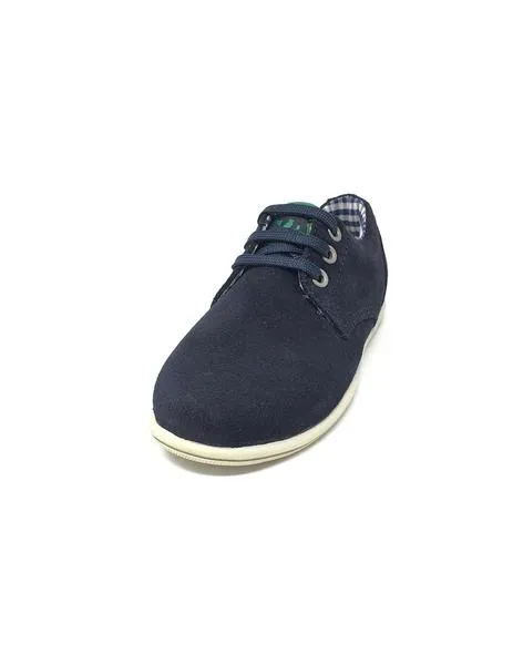 zapato cordon serraje azul
