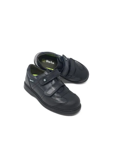 zapato dos velcros azul