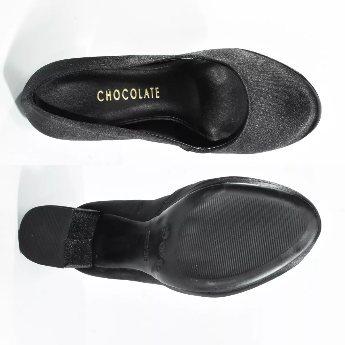 Zapato Fiesta Taco Palo Elegancia Plataforma Chocolate 8993