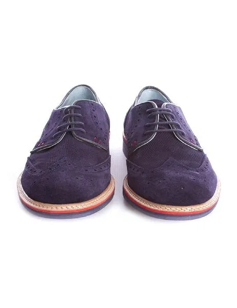 zapato rodia picado azul