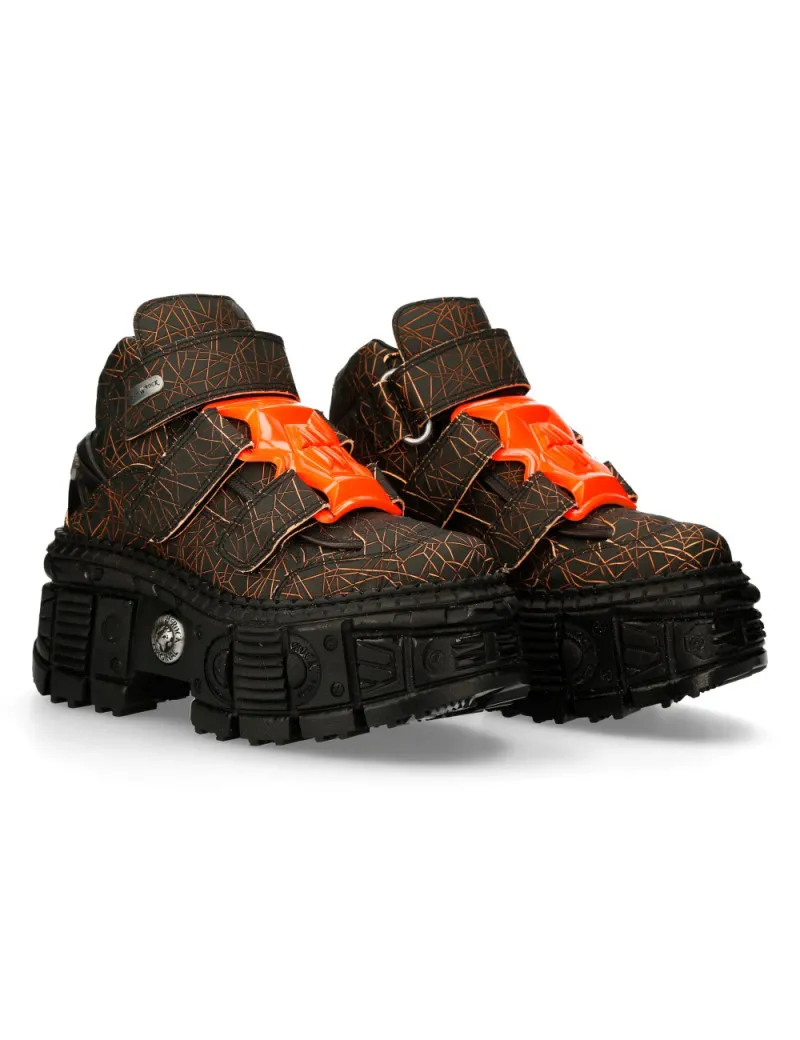 Zapatos con plataforma Tank war naranja