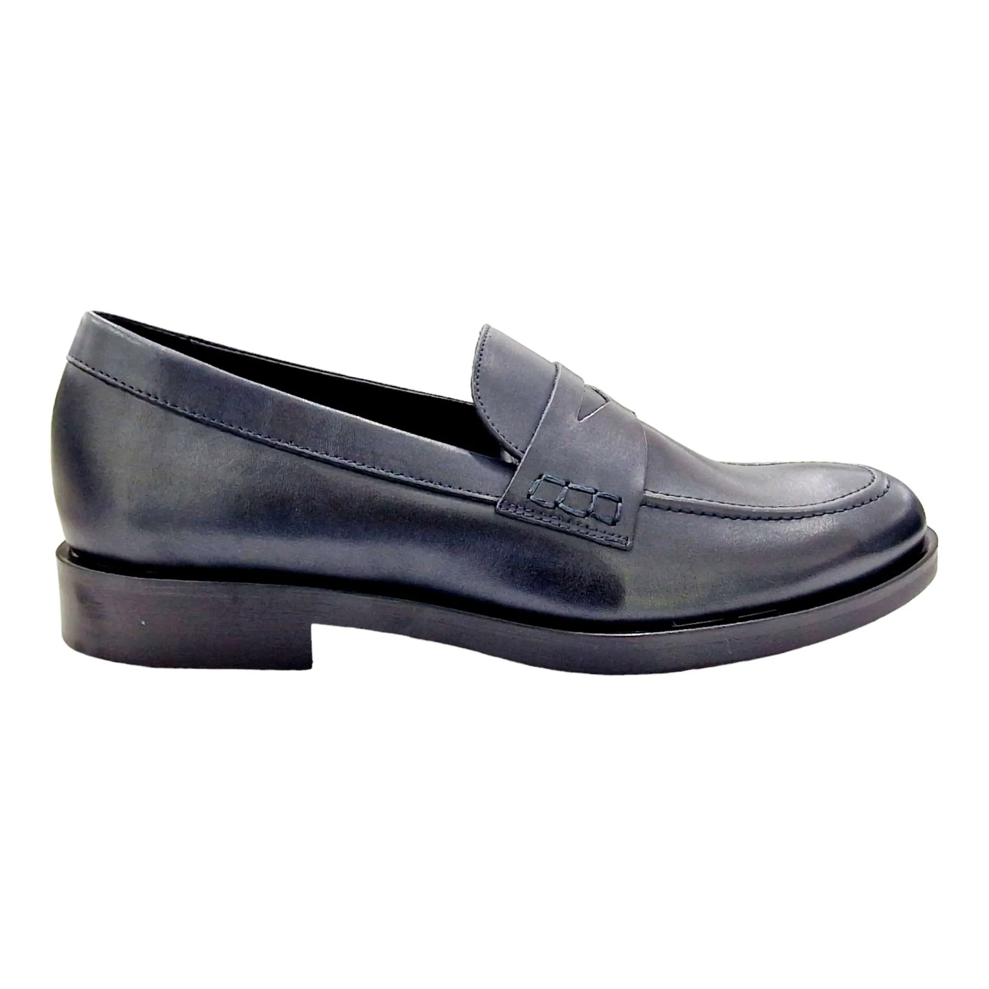 ZAPATOS MOCASÍN HOMBRE CLÁSICOS PIEL AZUL