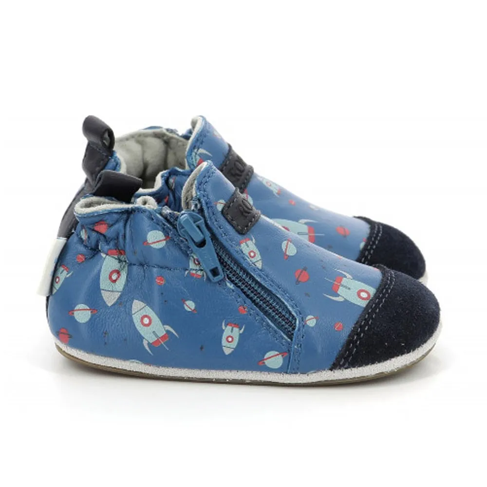 Zapatos Robeez Rocket Trip Azul Cohete