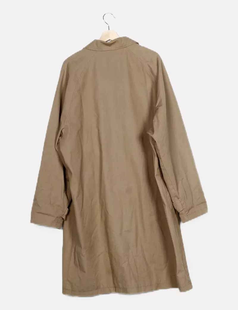 Zara Gabardina verde casual