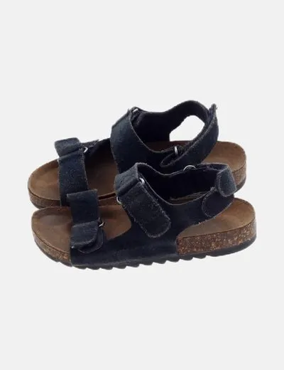 Zara Sandalia azul velcro