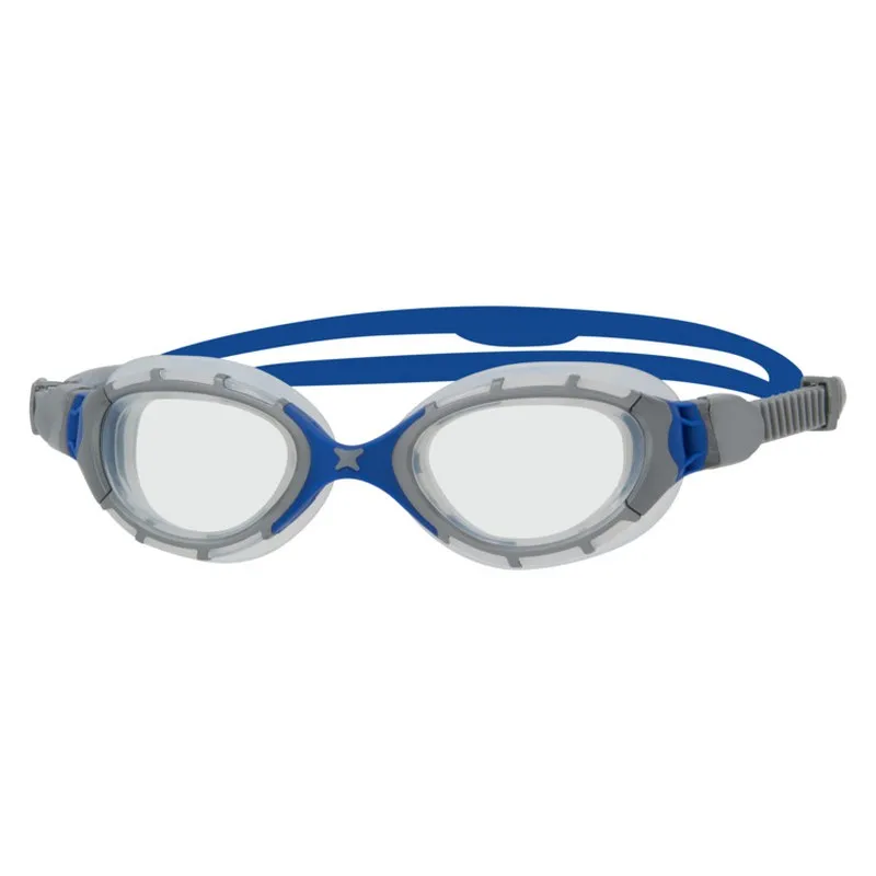 ZOGGS Predator Flex REGULAR Clear Grey Blue