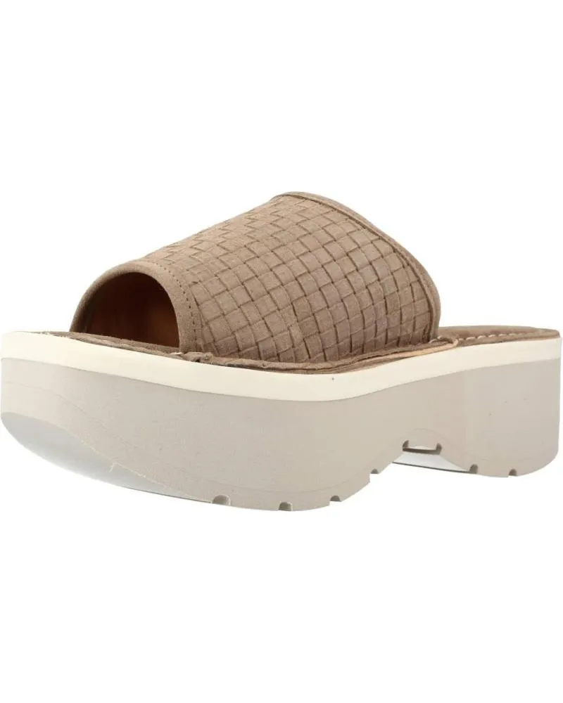 Zuecos de Mujer WEEKEND BY PEDRO MIRALLES 16351W MARRON CLARO